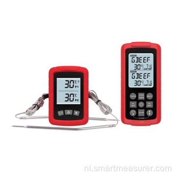 Digitale draadloze dubbele sonde 433 mhz vleesthermometer